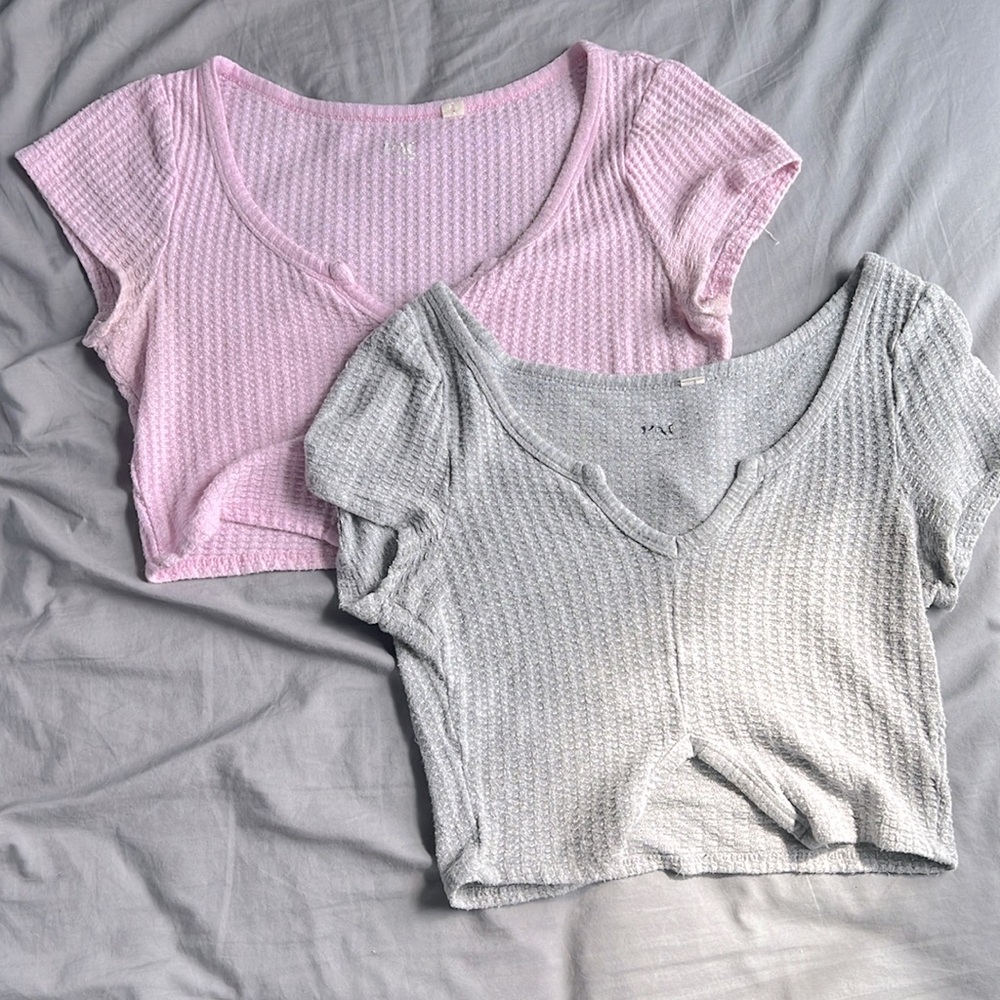Pacsun Cropped Light Tees